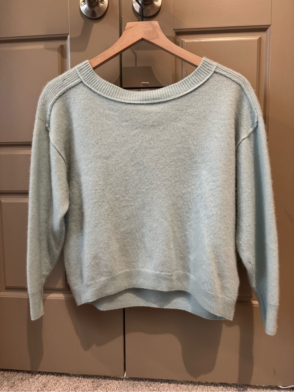 Pilcro Mint Green Crewneck Sweater